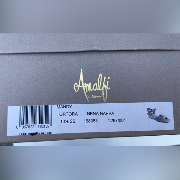 Amalfi Mandy cream/beige leather sandal size 10.5SS - Picture 4 of 4